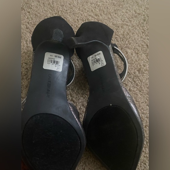 LANE BRYANT - BLACK & SILVER PUMPS - Picture 3 of 5